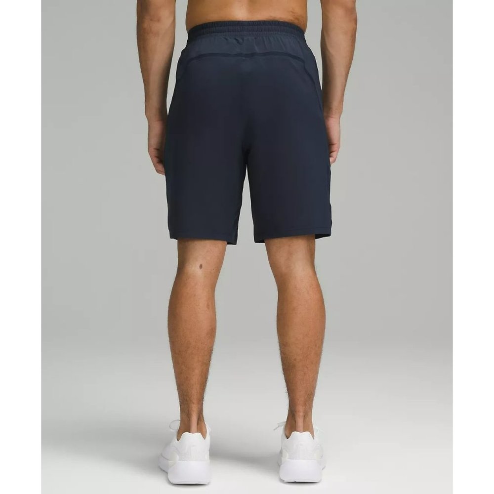 214. Lululemon Mens Pace Breaker Linerless Shorts 9" True Navy Blue Small - Picture 3 of 4